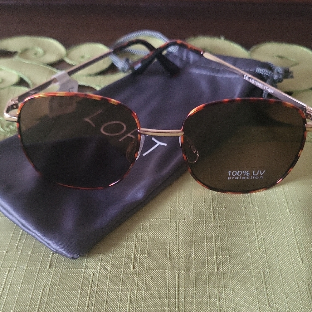LOFT Tortoise & Gold Frame Brown UV Lenses